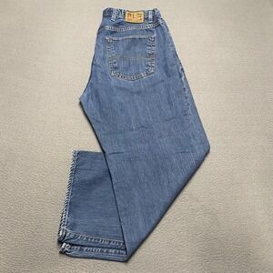 Vintage Polo Ralph Lauren Jeans Mens 35x30 Denim Loose Fit Baggy Classic 90s Y2K